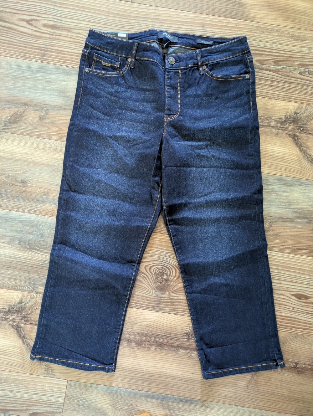 Nine West Chrystie Capri Feronia Dark Wash Denim Jeans Women's 10